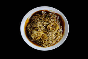 Wonton Noodle Prawns