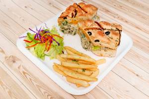 Mushroom Spinach Focaccia