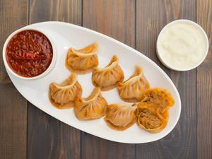 Chicken Peri Peri Steamed Momos [6pcs]