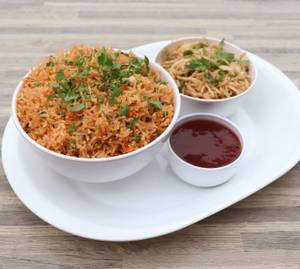 Veg Fried Rice with Noodles