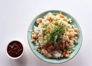 Prawn Burnt Garlic Rice