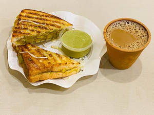Sahu Special Chai + Potato Sandwich