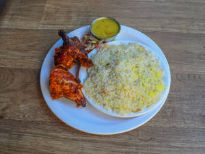 Quarter Grilled Chicken + Ghee Rice + Dal