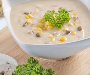 Black Mushroom & Baby corn Soup