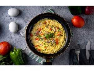 Double Egg Five Veggie Omelette