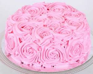 Pink Floral Cake 500 Gms