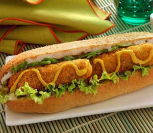 Aloo Tikki Hot Dog