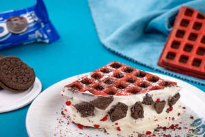 Red Velvet Oreo Waffle