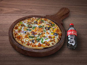 10"  Veg Feast Pizza + Coke 250 Ml Pet Bottle