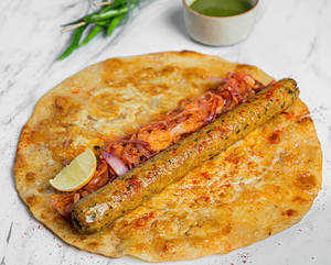 Chicken Seekh Kabab Egg Roll
