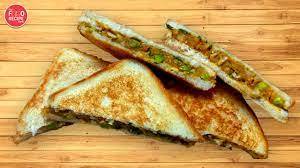 Aloo Mutter grilled Sandwich