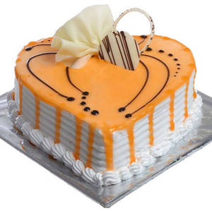 Butterscotch heart shape cake 1/2kg                                  