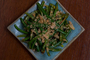 French Beans With Parmesan ( V )