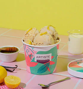 Lemon Vanilla Ice Cream 450 Ml