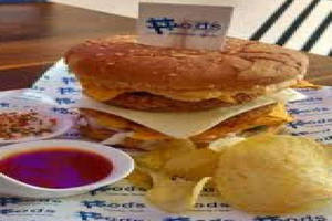 Double Chicken Patty Burger