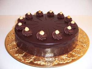Eggless Choco Hazelnut Cake