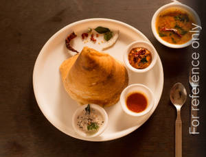 Coconut Onion Rava Plain Dosa