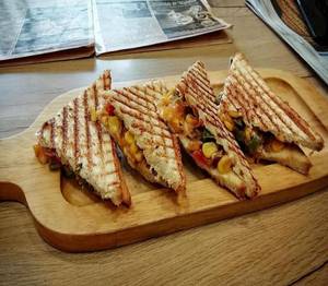 Mushroom Corn Sandwich