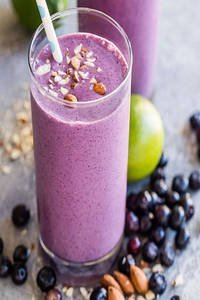 Blueberry Dryfruit Mocktail