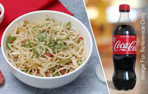 Veg Hakka Noodles + Coke