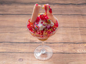 Fruit Salad With Ice Cream         