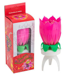 Lotus rotating Candle
