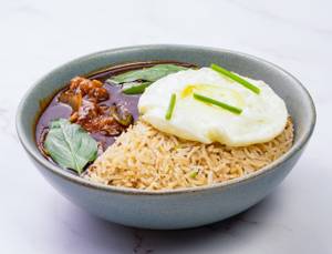 Spicy Thai Basil Chicken With Brown Fried Rice