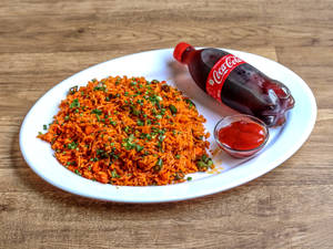 Veg Schezwan Fried Rice + Coke