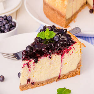 Blueberry Cheesecake Slice