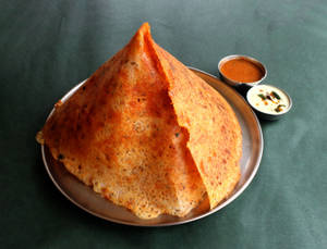 Mysore Rava Dosa (Served With Fresh Chutney And Sambhar)