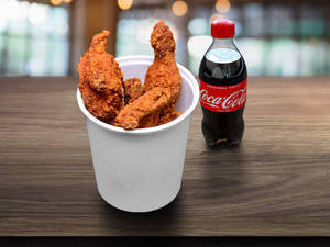 Crispy Chicken Bucket+ Coke 250 Ml Pet         