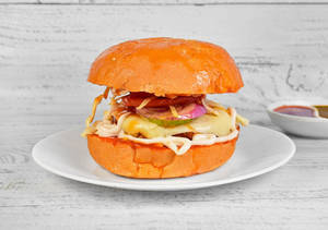 Spicy Veg Cheese Burger