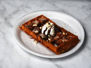 Waffle with Chocolate & Nuts