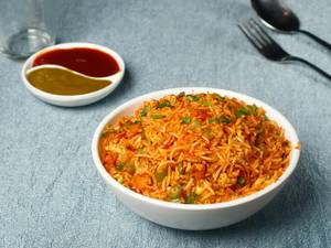 Schezwan Egg Fried Rice 