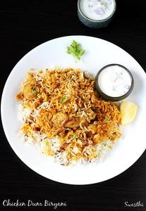 Chicken Biryani With Raita
