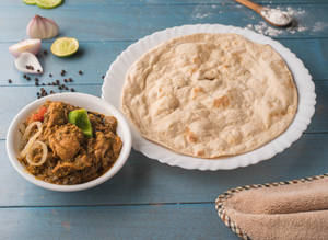 Tandoori Roti + Chicken Punjai spicy
