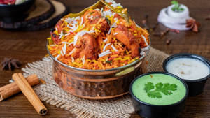 Hyderabadi Chicken65 Biryani