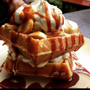 Banofee Pie Waffle
