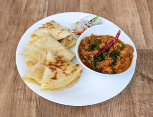 3 Parotta + Beef Curry