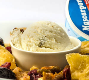 Mascarpone Chese with Candied Fruits (500 ml Ice cream)