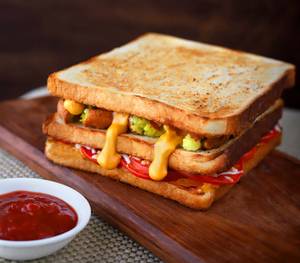 Chilli cheese club sandwich