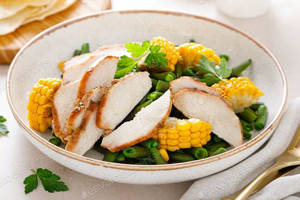 Smoked Chicken With Assorted Veggies