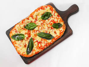Sourdough Margherita Pinsa Pizza Slice