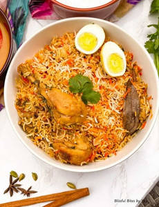 Chicken Hyderabadi Dum Biryani  With Full Boiled Egg -standard