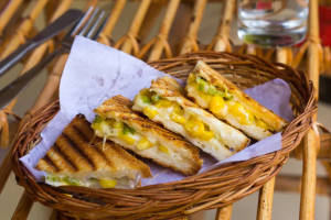 Corn cheese sandwich