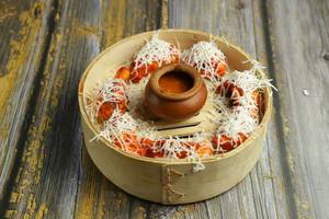 Chicken Cheese Tandoori Momos [6 pcs]