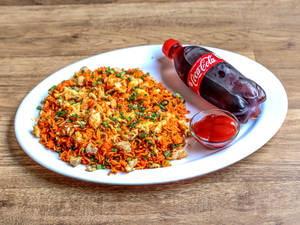 Chicken Schezwan Fried Rice + Coke