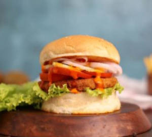 Schezwan Chicken Burger