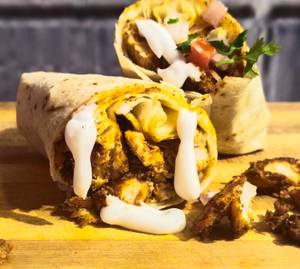 Chicken Shawarma With Salad [Rumali]
