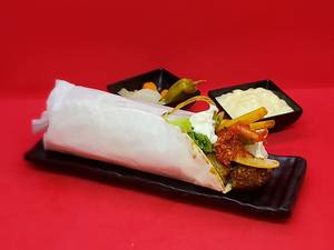Tunisian Makloub Falafel Shawarma